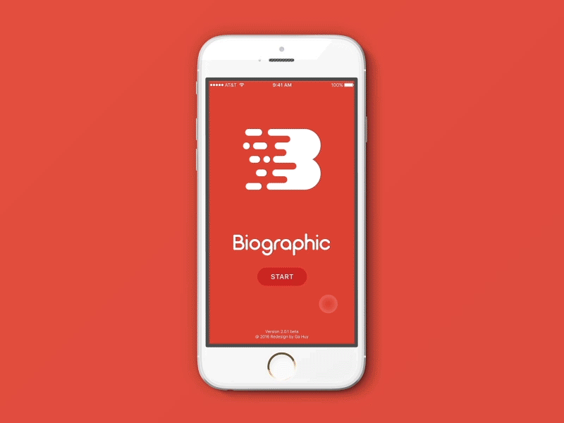 Biographic App Concept - Interactions album animation app bio gallery interaction interactive ios list technology ui ux