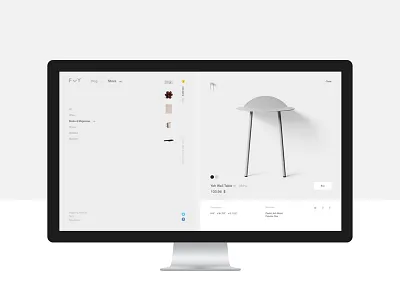 F — Y desktop e commerce exploded grid minimal minimalism pure site ui ux web