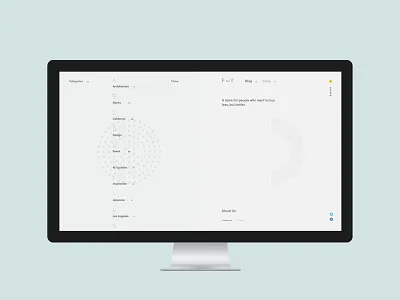 F — Y desktop e commerce exploded grid minimal minimalism pure site ui ux web