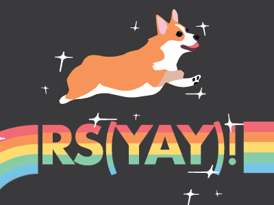 RS(YAY) cloud cloudflare corgi rainbow