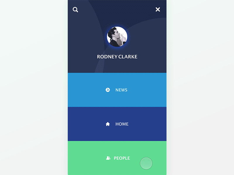 Personal page switching interaction interaction page personal switching