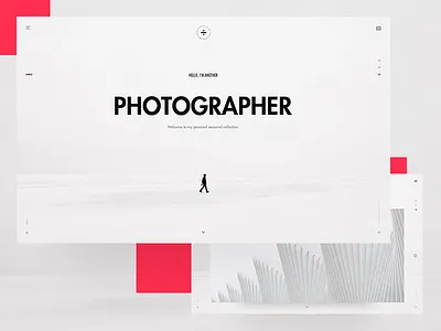 Photographer portfolio assymetry fluid fullscreen grid minimal navigation photographer portfolio sidebar slider ui