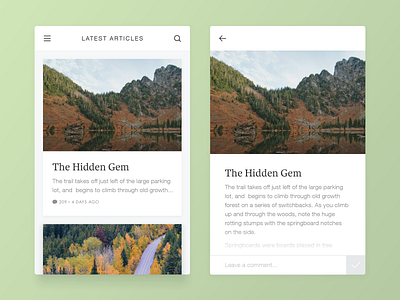 Mobile UI blog flat mobile travel ui ux