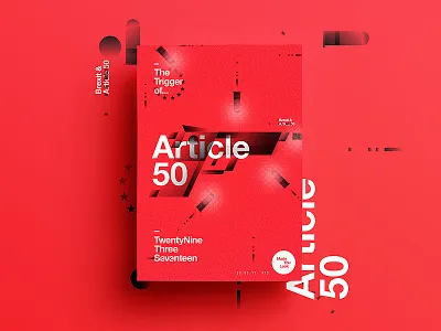 👁Made You Look👁 | 73 | Article 50 2017 365 article50 digital europe freelance indesign poster postereveryday red typography