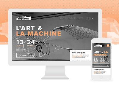 L'art & la Machine - Design proposal dance design proposal museum ui ux website