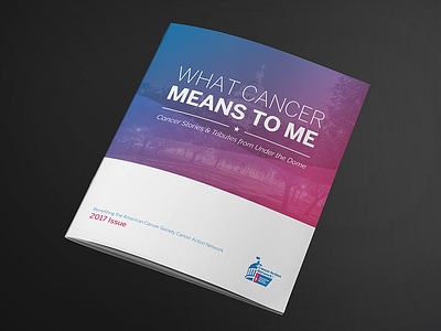 American Cancer Society Cancer Action Network Booklet booklet brochure cancer nonprofit