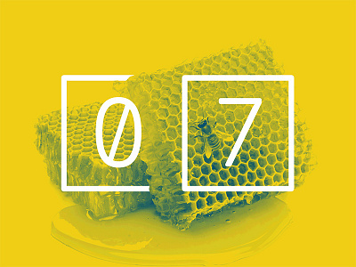 2017 Design Trends - Geometric Patterns 2 color bee duotone geometric pattern honeycomb minimal numbers type type treatment