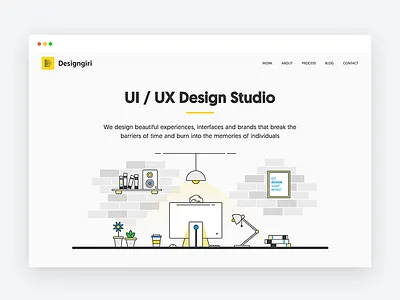 Designgiri - UI/UX Design Studio Website design studio freelancer illustration landing page portfolio ui user interface ux website