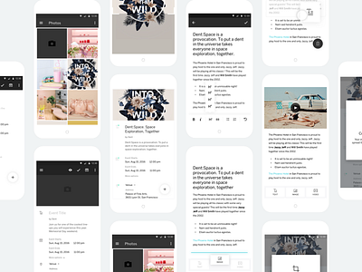 Beta Organizer App android app create edit events images material design text editor ui video