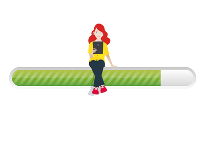 Royal Mail illustration character illustration lady loading progress waiting women