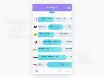 TV Program app concept home mobile program prototype remote sketch smart television tv ui