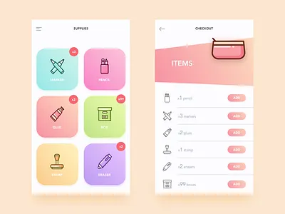 Store Supplies app branding clean design flat icon illustration logo typography ui ux vector