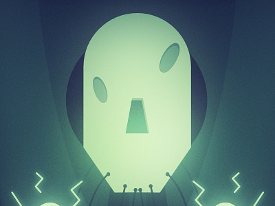 Electric affinity designer art character design glow gradient graphics illustration letsmakeshapes vector