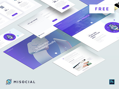 MISOCIAL - Free PSD Template free photoshop templates free psd free template freebie internet marketing promote psd template social web design website psd template