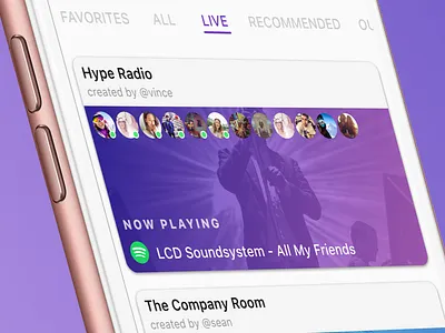 Live Rooms! airtime app cards chat ios social