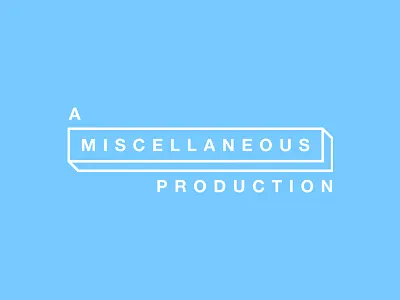 A Miscellaneous Production creative design logo minimal minimalist miscellaneous simple studio type