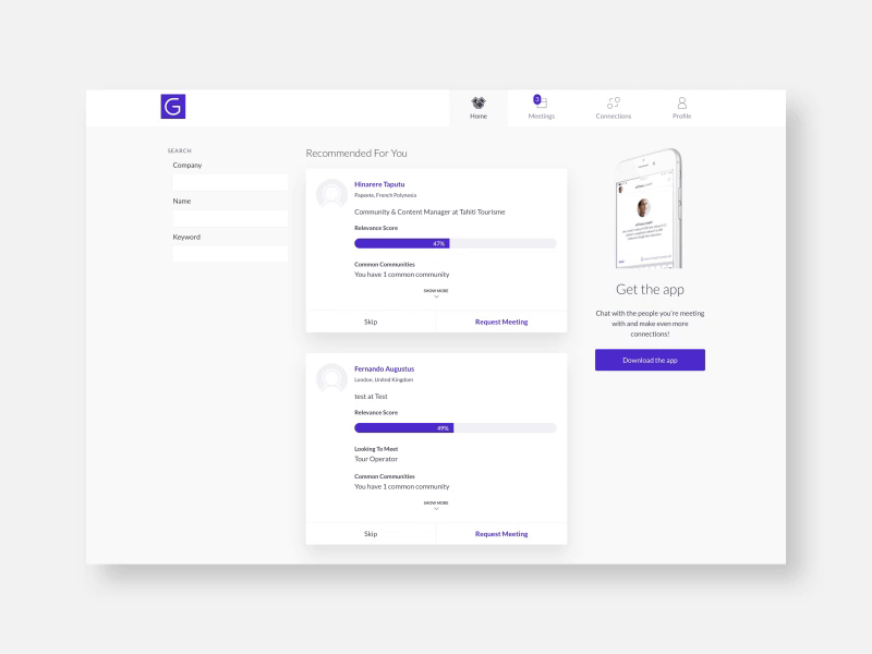 Grip Events Webnetworking card transition animation card cards css list network transition ux webdesign website