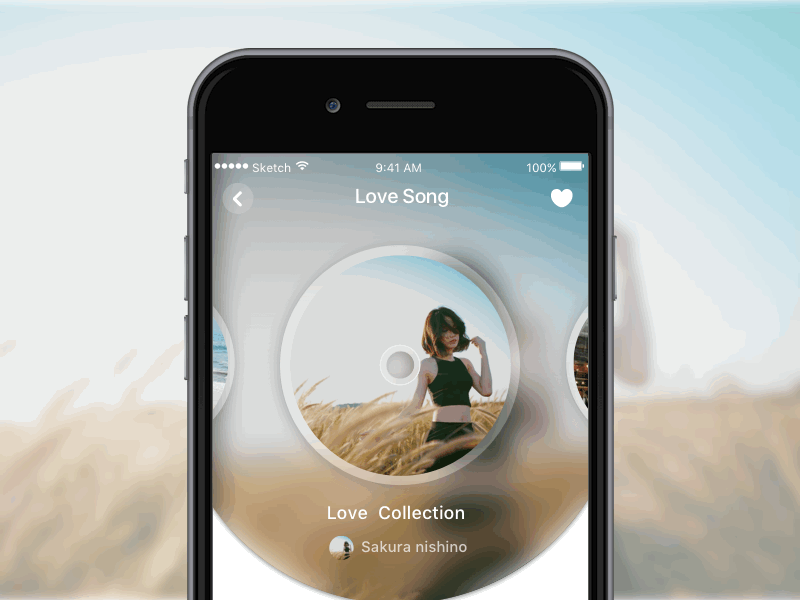 Daily UI #009 Music Player 009 animatemate cd daily dailyui gif music photoshop player plugins sketch ui