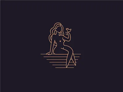 Celebrating feminine 'LOVE' bird compassion design feminine girl icon love nude simple stylized