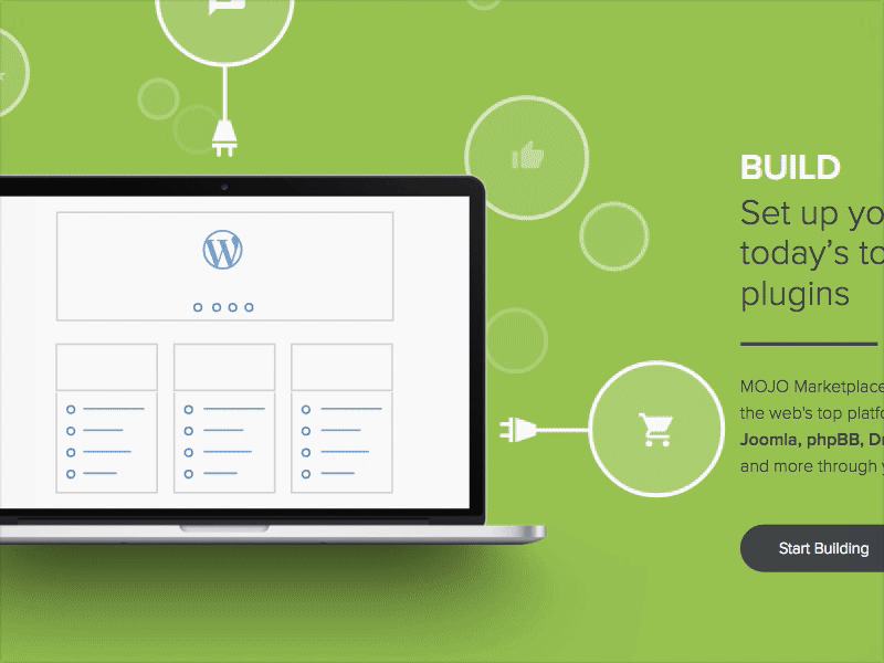 BRAND - MOJO Marketplace animation brand gsap story ui ux wordpress