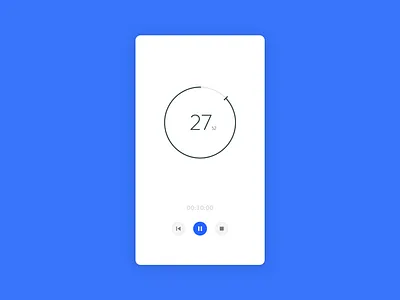Daily UI #014 - Countdown Timer blue countdown daily daily ui dailyui modern simple timer
