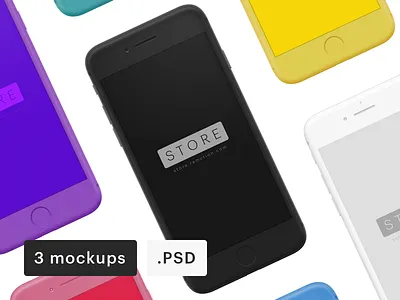 iPhone Mockup Clay