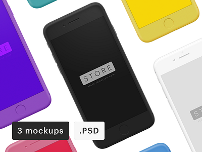iPhone Mockup Clay
