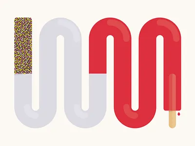 Fab drip fab fruit ice cream lollipop sprinkles stick sweet