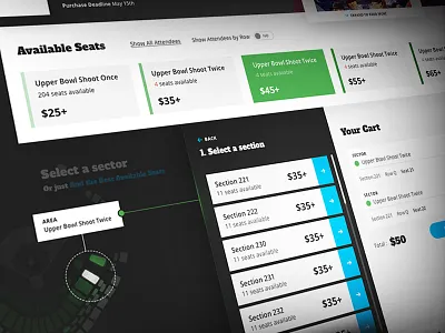 Book a seat booking cart seat stadium