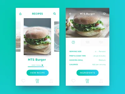 Recipe App app daily mobile recipe ui ux