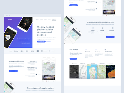 Home page home page homepage map mapbox mobile