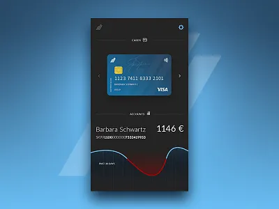 DailyUI - Day3^ app bank card challenge creditcard daily day3 graph ui