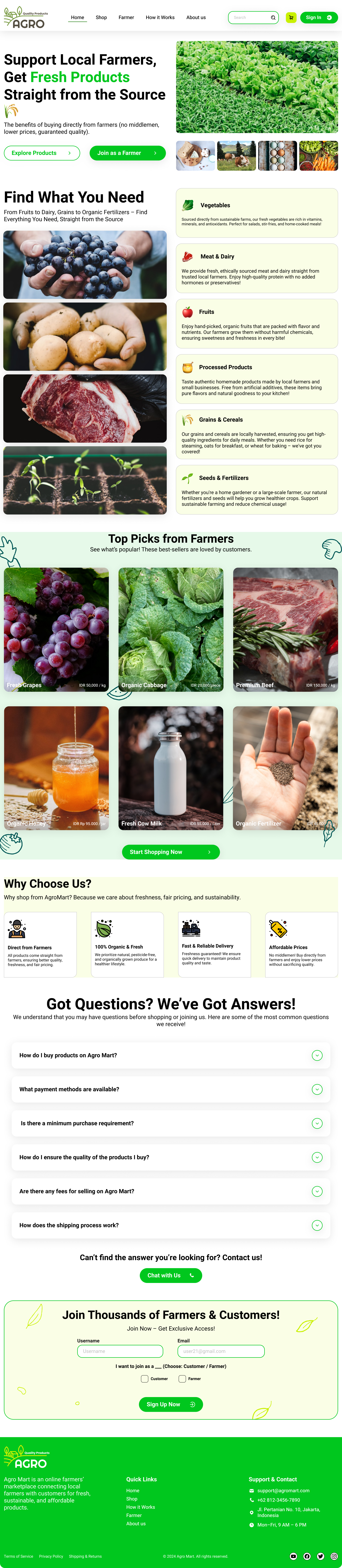 Example of Modern & Minimalist Landing Page Design