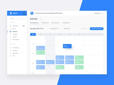 Productivity Dashboard app calendar color dashboard design finance invoice minimal productivity team ui web