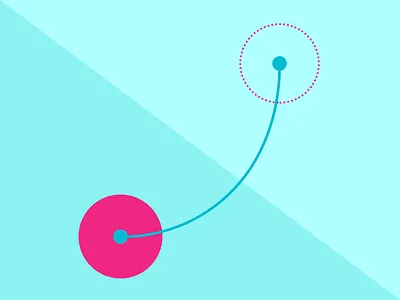 Material Design arc movement arc cyan material material design motion movement pink