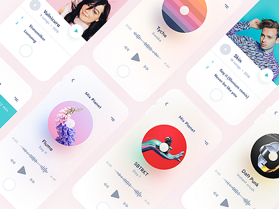 Mix Planet 🎧 (sketch freebie) app freebie ios ios app music player sketch ui ux