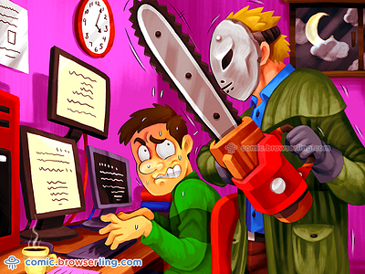 Run! JSON is coming after you! best practice chainsaw code coding jason json maniac programmer programming psychopath