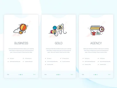 Pricing Page Concept 2 block flat design pricing ui ux website