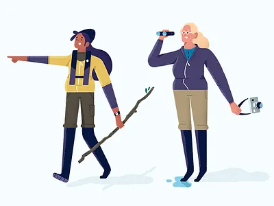 Girlz Explorers character character design explorers illustration inspiration ocean photoshop styleframe