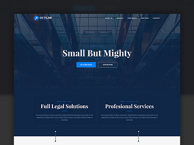 Outlaw - Law Firm Template attorney firm landing law muse office page responsive template theme website
