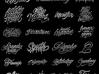 Things I've made recently brush script brushpen calligraphy custom type hand lettering hand made type lettering script type typography