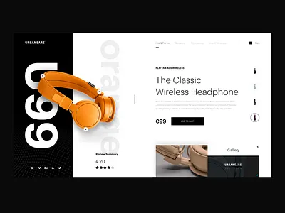 Urbanears Ui ergemla headphone music ui design uiux urbanears urbanears ui ux web design
