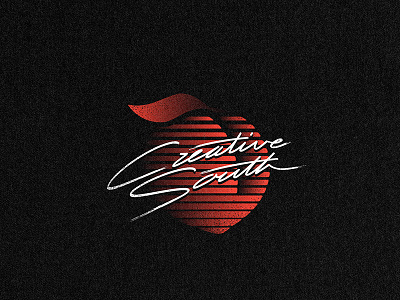 Creative South 80's Tee 80s atlanta creative south eighties handlettering hug necks peach t shirt tshirt vintage