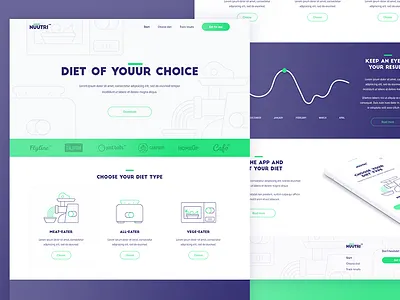 Nuutri Landing Page app landing landing page mobile ui ux web