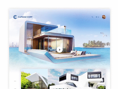 Capsule Corp - EcommerceLanding page