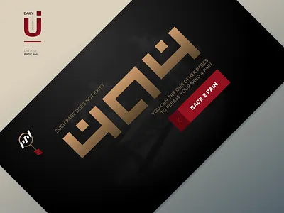 008 Painwonderland 404 404 app dailyui dark design desktop experience interface ui ux web