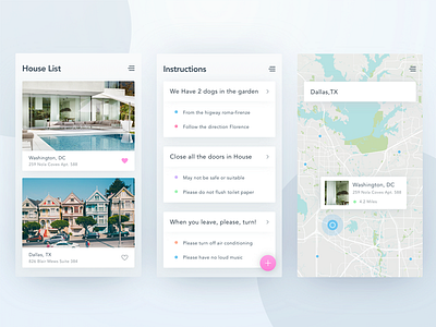Buyers & Sellers Real Estate App (WIP) application cards color inspiration ios material mobile ui ux wireframe zajno
