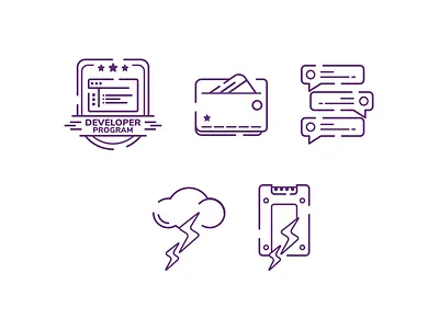 More icons badge discussion icon icondesign iconography powercould powerssd set sketch vector wallet