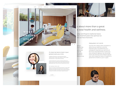 Web Design | Small Business | Seattle dentist mid century orthodontist seattle web website