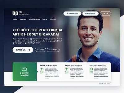 University Portal Website college design portal ui university web web design